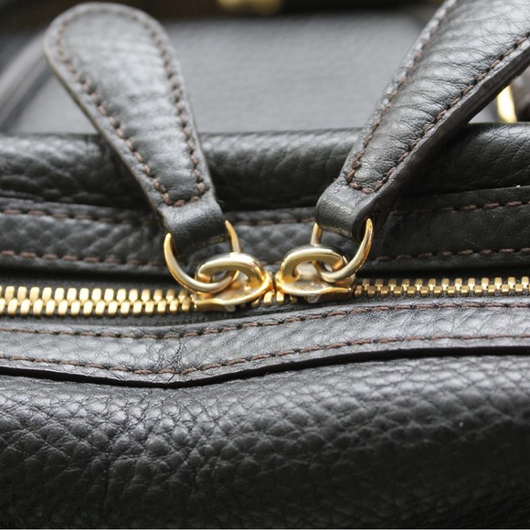 MCM leather satchel bag. Medium size. Full grain leather. - Picture 10 of 17